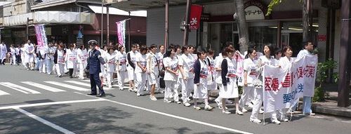 ながーいパレードの列